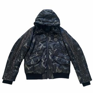 🎉HP 🎉 Philipp Plein Camo Studded Jacket